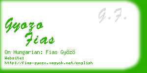 gyozo fias business card